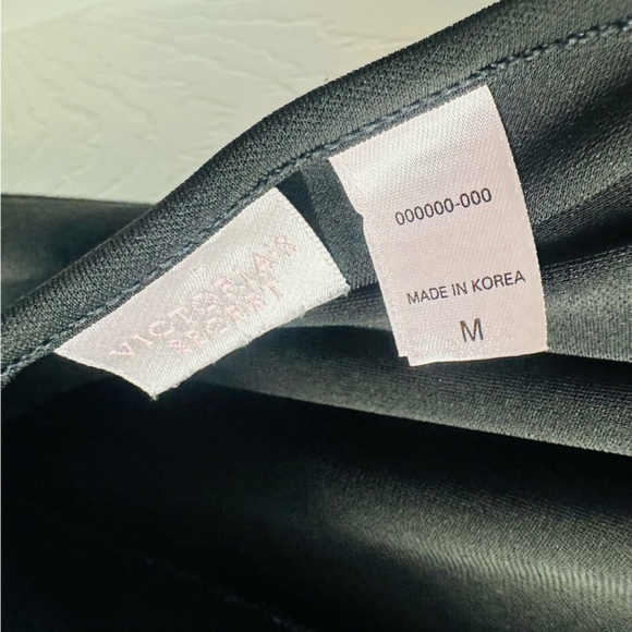 Victoria’s Secret Jumpsuit Black Halter Wide Leg Sexy Lounge V-Neck Medium - Picture 8 of 9